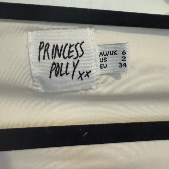 Princess Polly Cream Ribbed Long Sleeve Dress - Picture 2 of 3